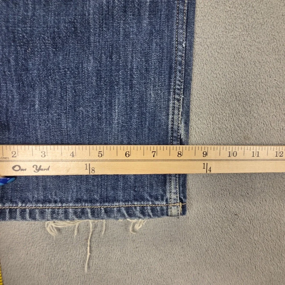 Diesel Jeans Mens 30x32 Blue Larkee Regular Straight Med Wash Button Fly 0074G